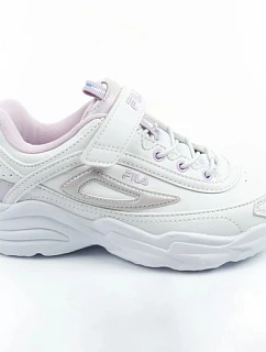 Fila Skye V dětská sportovní obuv pro dívky na suchý zip bílá