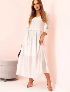 Šaty dlouhé na ramínka švestková