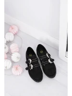 Dámské Polobotky Se Sponami Lu Boo Černé Dámské Polobotky Se Sponami Lu Boo Černé