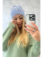 Fleecová čepice Merry K225 v modré barvě Fleecová čepice Merry K225 v modré barvě