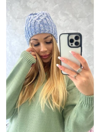 Fleecová čepice Merry K225 v modré barvě Fleecová čepice Merry K225 v modré barvě