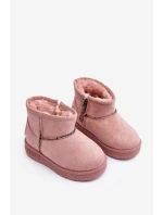 Dívčí Sněhové Teple Boty S Kožešinou S Ušima Růžový Betty Dívčí Sněhové Teple Boty S Kožešinou S Ušima Růžový Betty