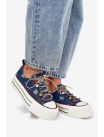 Dámské Tenisky Na Platformě GOE RR2N4103 Tmavě Modré