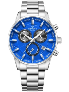 Pánské hodinky Giewont Chronograph Sapphire Silver Blue GW4580-B3
