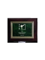 Plastový diplom s gravírováním na zlaté desce