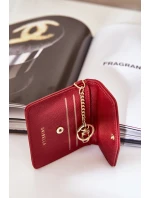 Pouzdro Na Karty Se Zlatým Klíčenkou Eko Kůže Bordó Iritinme