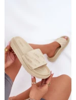 Dámské Klapky Na Platformě Big Star RR274A542 Béžové