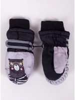 Yoclub Dětské zimní lyžařské rukavice REN-0222C-A110 Grey