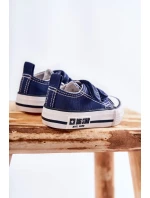 Dětské látkové tenisky se suchým zipem BIG STAR KK374075 Námořnická modrá Dětské látkové tenisky se suchým zipem BIG STAR KK374075 Námořnická modrá