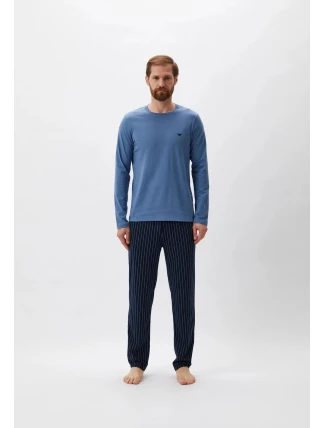 Pánské pyžamo 111791 4R567 61436 tm. modré - Emporio Armani Pánské pyžamo 111791 4R567 61436 tm. modré - Emporio Armani