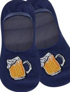 Pánské vzorované ponožky se silikonem