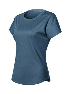 Dámské tričko Zoom (tmavý melírovaný denim)