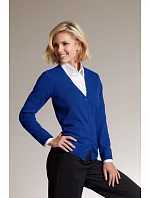 Daiber JN 660 Dámský pletený cardigan s výstřihem do V 02.0660 red