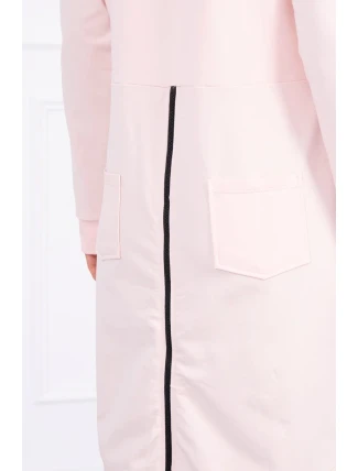 Mikina se zipem na zádech pudrově růžová Mikina se zipem na zádech pudrově růžová