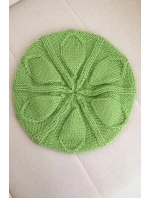 Dámská zimní vlněná čepice baret K414 zelená