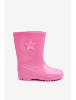 Dětské gumové holínky růžové Malvi