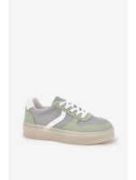 Nízké Dámské Tenisky Na Platformě Zelené Telmira