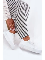 Nízké sneakersy z eko kůže Big Star RR274303 Bílé