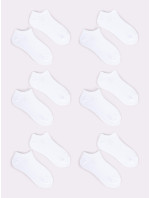 Yoclub 6Pack Základní kotníkové bílé ponožky SKS-0064U-0100-002 White