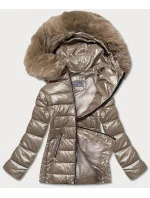 Prošívaná dámská bunda ve velbloudí barvě s'west (b8057-12) Prošívaná dámská bunda ve velbloudí barvě s'west (b8057-12)