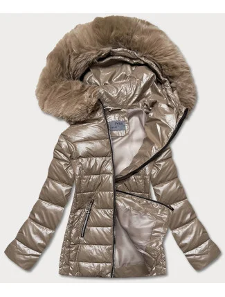 Prošívaná dámská bunda ve velbloudí barvě s'west (b8057-12) Prošívaná dámská bunda ve velbloudí barvě s'west (b8057-12)