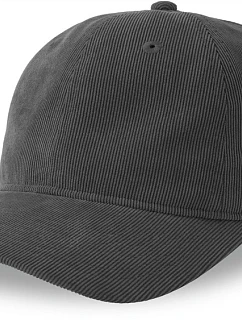 Atlantis Headwear Creep-S 6 panelová manšestrová kšiltovka 33.0227 dark grey
