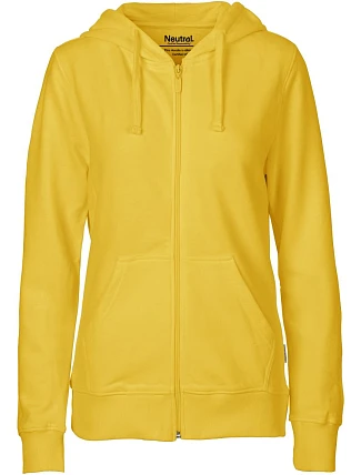 Neutral O 83301 Dámská mikina s kapucí z bio bavlny 77.8331 yellow Neutral O 83301 Dámská mikina s kapucí z bio bavlny 77.8331 yellow