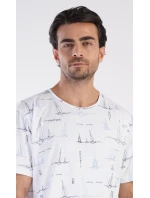 Pánská noční košile s krátkým rukávem Plachetnice Pánská noční košile s krátkým rukávem Plachetnice