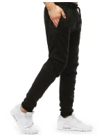 Pánské černé tepláky FashionStreet UX4474 Pánské černé tepláky FashionStreet UX4474