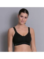 frontline open sportovní podprsenka zapínání vpředu 5523 black - Active