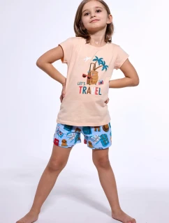 DÍVČÍ DĚTSKÉ PYŽAMO KR 787/110 TRAVEL 2