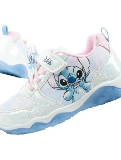 Leomil dětské sportovní boty tenisky Stitch lightweight Velcro LED blue