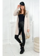 Bluza sukienkowa z kapturem beżowa Bluza sukienkowa z kapturem beżowa