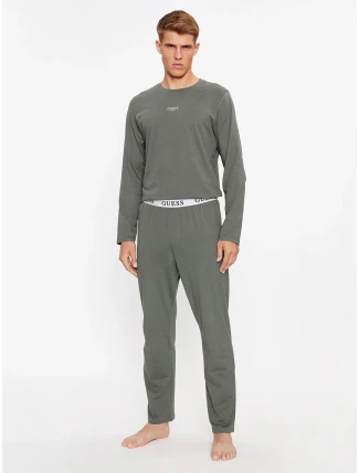 Pánské pyžamo U2BX00KBZG0 A911 šedé - Guess Pánské pyžamo U2BX00KBZG0 A911 šedé - Guess