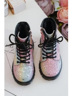 Dětské Brokatové Botky Oceněné Suwakiem Multikolor Saussa