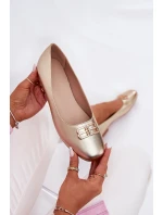 Elegantní Dámské Baletky S Dekorací Vinceza 62206 Zlaté Elegantní Dámské Baletky S Dekorací Vinceza 62206 Zlaté