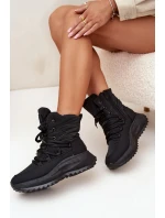 Dámské Sněhule Na Zip Big Star SS274059 Černé Dámské Sněhule Na Zip Big Star SS274059 Černé