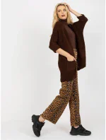 Dámský svetr LO SW LK 3002 kardigan.98P tmavě hnědý