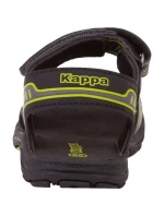 Dětské sandály Paxos K 260864K 1133 Černá se zelenou - Kappa Dětské sandály Paxos K 260864K 1133 Černá se zelenou - Kappa