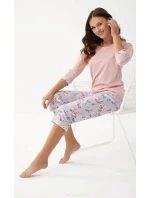 Dámské pyžamo Luna 343 3/4 3XL Dámské pyžamo Luna 343 3/4 3XL
