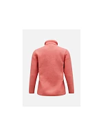 Peak Performance W Fleece Snap T mikina růžová