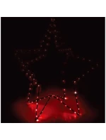 3D DEKORATIVNÍ STOJÍCÍ HVĚZDA 120LED RGB 80CM