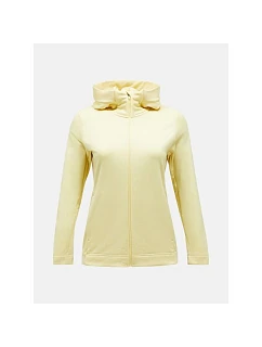Mikina PEAK PERFORMANCE Rider Tech Zip Hood Women, žlutá