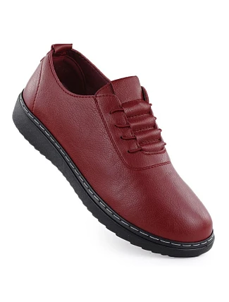 Dámská pohodlná obuv 24PB02-5933 bordó - UNISOFT