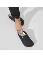 Dámské/pánské zateplené pantofle Birkenstock Zermatt Anthracite z vlněné plsti regular wide (1015090) Dámské/pánské zateplené pantofle Birkenstock Zermatt Anthracite z vlněné plsti regular wide (1015090)