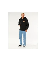 Pánská mikina RIP CURL Wettie Passage Icon Zip Thru, černá Pánská mikina RIP CURL Wettie Passage Icon Zip Thru, černá