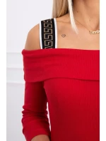 Šaty se širokými ramínky červené Šaty se širokými ramínky červené