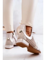 Kožené kozačky Maciejka 05541-25 Světle béžová