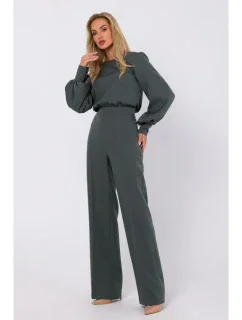 M754 Kombinéza s ozdobnými rukávy - khaki barva