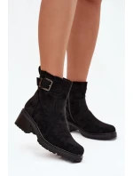 Boty na podpatku model 217814 Step in style Boty na podpatku model 217814 Step in style